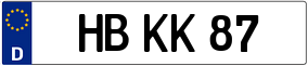 Trailer License Plate